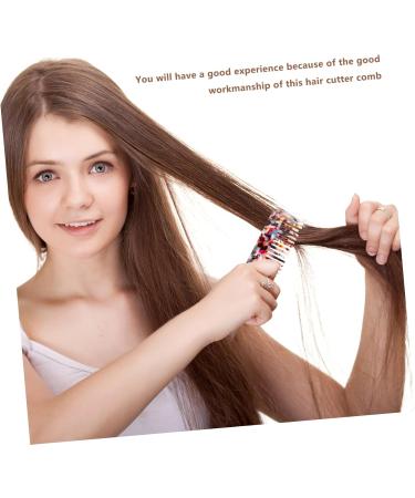 POPETPOP 1PC hair comb haircut combs cellulose combs Household Comb detangling hair brush detangling comb leopard hair teasing comb Hair Bang Comb Miss hair straightener curls plate vinegar - Buy Online on GoSupps.com