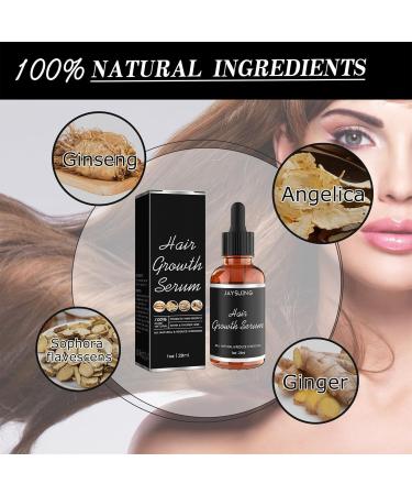 Hair Growth Serum For Hair Regrowth Hair Oil Anti Hair Loss Hair Loss Treatment For Women & Men 100% Natural Ingredients Hair Growth Treatment For Repairs Follicles & Thin Hair - Buy Online on GoSupps.com