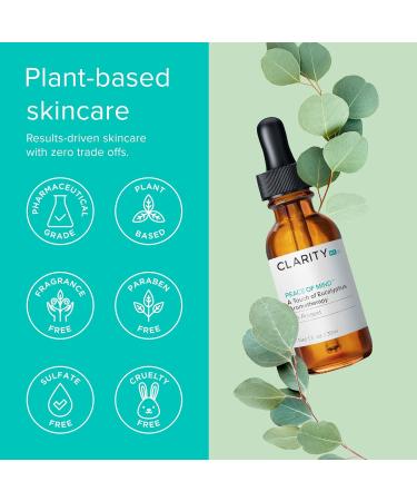 ClarityRx Peace Of Mind Eucalyptus Aromatherapy Concentrate - Natural Essential Oil Face Treatment for Redness & Acne | 1 fl oz - Shop Internationally - Buy Online on GoSupps.com