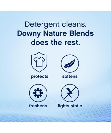 Downy Nature Blends Rosewater & Aloe Liquid Fabric Conditioner - 103 fl oz | Softens & Refreshes Laundry - 120 Loads - Buy Online on GoSupps.com