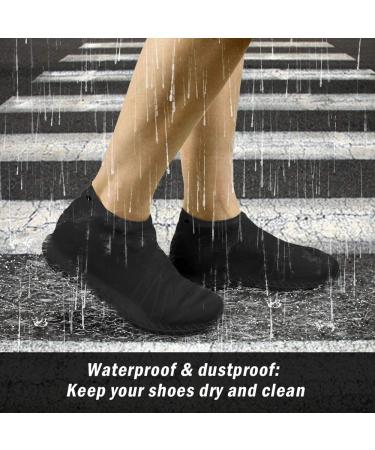 LEGELITE Reusable Waterproof Shoe Covers - Non-Slip Silicone Protectors for Kids, Men, and Women - Large Black - Buy Online on GoSupps.com