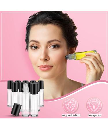 Sumind 150 Pcs Essential Oil Roller Bottles - 10ml Glass Rollers with Stainless Steel Balls Leak-Proof Travel-Friendly | Perfect for Perfume & Essential Oils - Buy Online on GoSupps.com