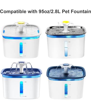 Bravelk Cat Water Fountain Filter 8 Pack - Replacement Filters & Pre-Filter Sponges for Pet Fountain - Buy Online on GoSupps.com