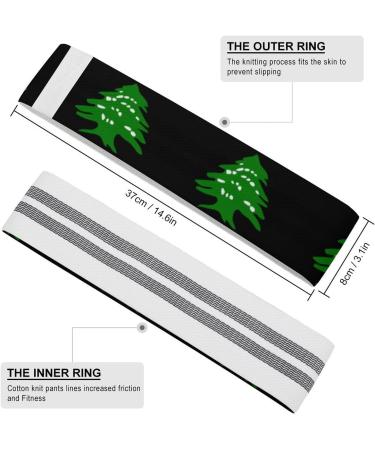Shop Lebanese Flag Logo Yoga Workout Bands | Comfort Booty Resistance Straps & Physical Therapy Aids - Buy Online on GoSupps.com