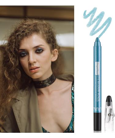 Shimmer Waterproof Eyeshadow Stick - Long Lasting Pearlescent Eyeliner Pencil for Glitter Eye Makeup (Lake Blue) - Buy Online on GoSupps.com
