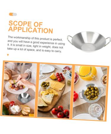 Zerodeko Stainless Seasoning Dish Kitchen Sushi Mustard Holder Plate Stainless Seasoning Tray Disc Appetizer Sauce for Home Dish 11X8.8CM Silver - Buy Online on GoSupps.com