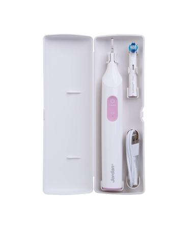 Jordan Clean Smile Electric Toothbrush for Adults - Rechargeable Quick Charge Long-Lasting Pressure Sensor 2 Speed Modes Travel Case - Pink Color - Buy Online on GoSupps.com