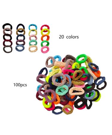 Harmey Non-Slip Seamless Elastic Hair Ties for Thick Hair - 100pcs - Buy Online on GoSupps.com