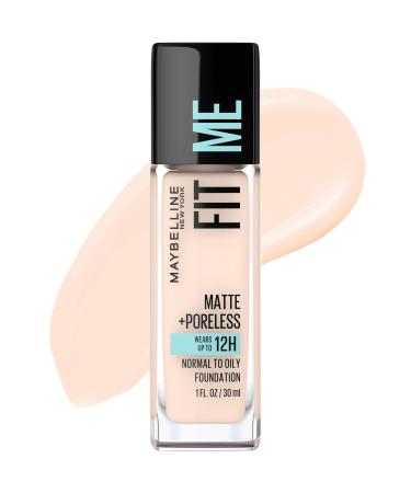 Maybelline New York Fit Me Matte Plus Pore Less Foundation Fair Porcelain 1 Fluid Ounce