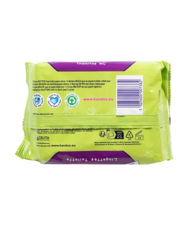 Kandoo Melon Wet Wipes - 100% Vegetable Cellulose Flushing Perfume-Free Dermatologically Tested - 60 Towels (1 Pack) - International Shipping Available - Buy Online on GoSupps.com