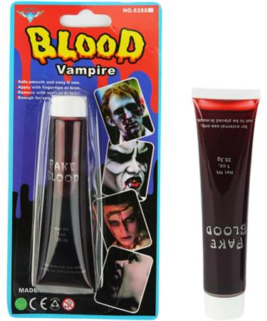 Vampire Blood - Realistic Fake Blood Makeup | Washable Blood Gel for Face and Body Realistic Vampire Blood for Fancy Dress Halloween Blood Theatre Blood to Paint for Play - Buy Online on GoSupps.com