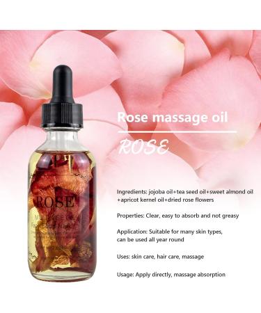 Buy Premium Massage Oil Set - Rose Lavender & Forget-Me-Not for Face Body & Hair - Aromatherapy & Relaxation | International Shipping Available - Buy Online on GoSupps.com