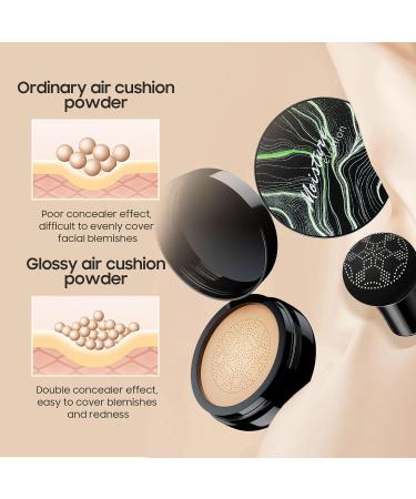 Mushroom Head Air Cushion CC Cream - BB Cream Foundation Makeup Concealer Moisturizing Oil Control, Long-Lasting & Waterproof, Easy Makeup Even Skin Tone (Natural, 3.21 Ounce (Pack of 1)) - Buy Online on GoSupps.com