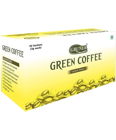 Green Coffee 100% natural - Lemon Flavor - 30 Sachets