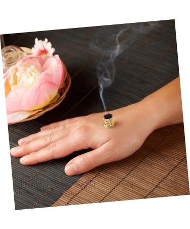 Lurrose 30-Piece Moxa Sticks for Smoking Massage | Handmade Moxibustion Rolls | Artemisia Wormwood Heat Boxes with Metal Stand - 3.5x3.5cm Gold - Global Shipping Available - Buy Online on GoSupps.com