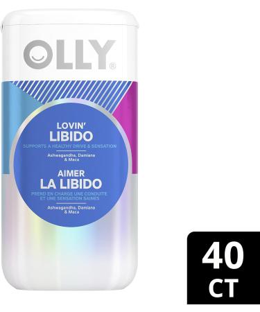 OLLY Supplement Capsules support physical aspects of drive & sensation Lovin' Libido supplements for women with ashwagandha damiana & maca 40 capsules - Buy Online on GoSupps.com
