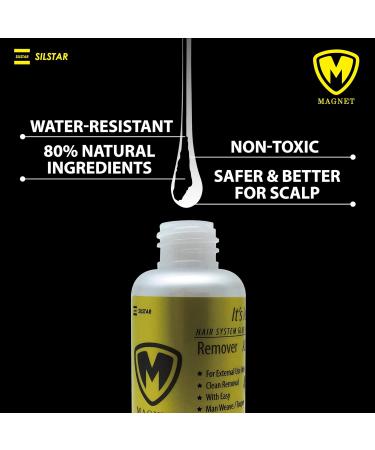 Magnet Wig Glue Remover for Men | Gentle Effective 2.03oz | Safe Glue Removal for Frontal Closure Toupee & Lace Wigs | Made in Korea - Buy Online on GoSupps.com