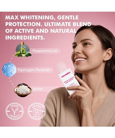 CALLSMILE Teeth Whitening Strips - Whitening Strips for Sensitive Teeth Hydrogen Peroxide Teeth Whitener for Coffee Wine Tobacco and Other Stains 28 Strips (14 Days Treatment) Mint - Buy Online on GoSupps.com