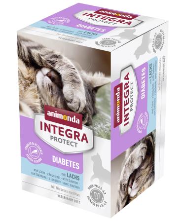 Animonda Integra Protect Diabetes Cat Cat food diet wet food for diabetes mellitus with salmon 6 x 100 g with salmon 1 piece (6 -pack)