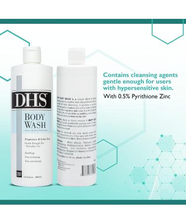 Person & Covey DHS Hydrating Body Wash - Gentle & Safe for Kids - Hypoallergenic Formula with Zinc Pyrithione - 16 oz - Buy Online on GoSupps.com