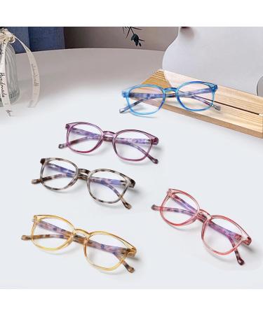 Cojwis 5 Pack Blue Light Filter Reading Glasses for Men & Women - Anti-Tiredness UV Protection 4.0X Magnification - Stylish & Comfortable - Buy Online on GoSupps.com