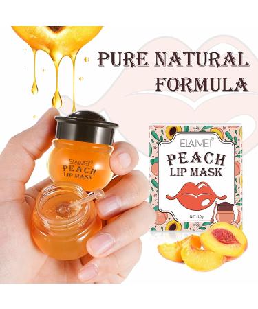 Peach Moisture Lip Mask: Double Effect Lip Scrub Exfoliator for Dry Lips Repair Treatment - Buy Online on GoSupps.com