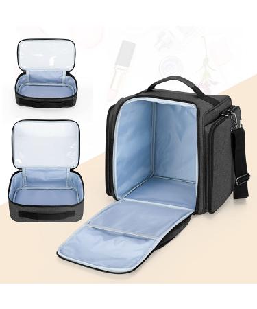 BAFASO Makeup Bag with 4 Removable Pouches - Travel Cosmetic Case in Black - Buy Online on GoSupps.com