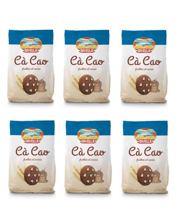 Divella Divella Pack of 6 C Cao Biscuits 400g Italy Cocoa Biscuits Cakes Brioche