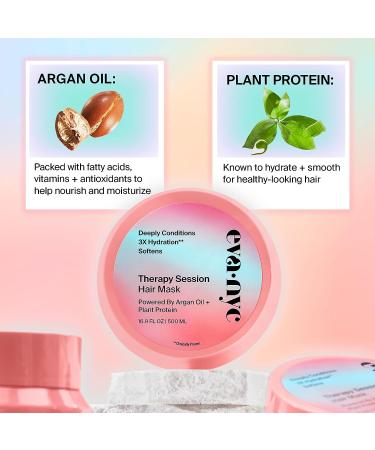 Eva NYC Therapy Session Hair Mask - Deep Conditioning Treatment with Argan Oil & Plant Protein - 16.9 fl Oz - Buy Online on GoSupps.com