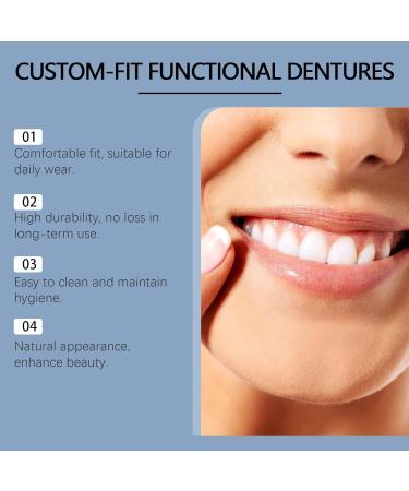 Denture Decoration Set Comfort Fit Design For Natural Smile Easy To Use Instant Aesthetic Enhancement(2PC) - Buy Online on GoSupps.com