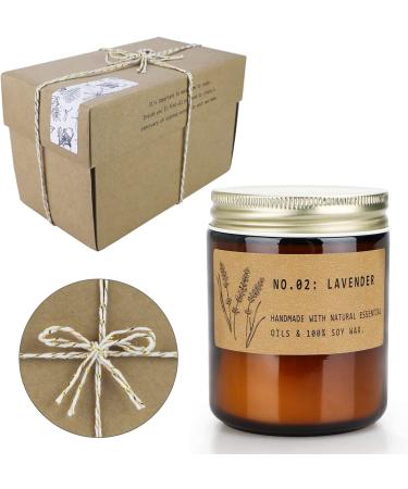 Scented Aromatherapy Candles Gift Set - Lavender & Fresh Rose | 2 Pack 7.2 oz Soy Jar Candles | Long Lasting Fragrance for Home | Birthday, Valentine, Mother's Day Gifts - Buy Online on GoSupps.com