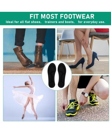 WLLHYF Memory Foam Insoles for Women - Comfortable Shoe Inserts for Slippers Sneakers and Boots - Shock Absorption & Foot Pain Relief - Perfect Fit (W:4.5-8.5 US - Buy Online on GoSupps.com