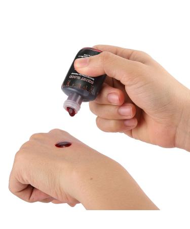 Wismee Fake Blood SFX Makeup Kit - Halloween Essential Set for Vampire Zombie Makeup - Stage Blood, Scab Gel, Splatter Effect - Buy Online on GoSupps.com