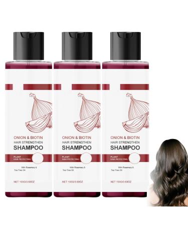 homomdy Organic Onion Shampoo for Hair Growth Natural Tea Tree Oil Shampoo with Rosemary for Stronger Thicker Less Hair Loss and Breakage