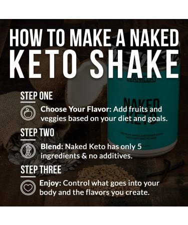 Naked Vanilla Keto Premium Fat Bomb Powder - Gluten-Free Vanilla MCT Oil Powder, Non-GMO - 1.3 LB - Buy Online on GoSupps.com
