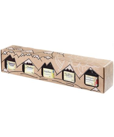 Allg uer Genuss-Box | Gourmet Fruit Spreads Gift Box - 5 Varieties (5x50g) - International Shipping Available - Buy Online on GoSupps.com