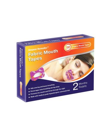 Sleepeze Remedies myotape (60 pcs.) Mouth Tape for Sleeping Anti Schnarch Strip snoring stopper for men and women mouth tape sleep sleeping paving prevent snoring breathing coach sport fabric mouthpasters (60st)