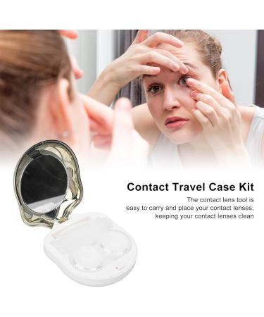 Ankroyu Cartoon Pawn Contact Lens Container with Mirror - Portable Plastic Storage Box for Travel (Gold) - Buy Online on GoSupps.com