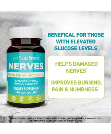 Alpha Lipoic Acid 200mg - Potent Antioxidant ALA Supplement for Nerve Health & Metabolism - 60 Capsules (2-Pack) - International Shipping Available - Buy Online on GoSupps.com