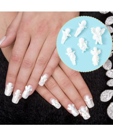 PAGOW 90PCS Retro Baroque 3D Embossed Angel Baby Nail Art Charms - Cute Cupid Designs for DIY Manicure Jewelry Decor - Women Nail Supplies - Buy Online on GoSupps.com