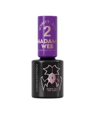 Manhattan Super Gel Nailack Madame Web Top Coat Manicure Effect without UV light a transparent top coat with up to 14 days stop