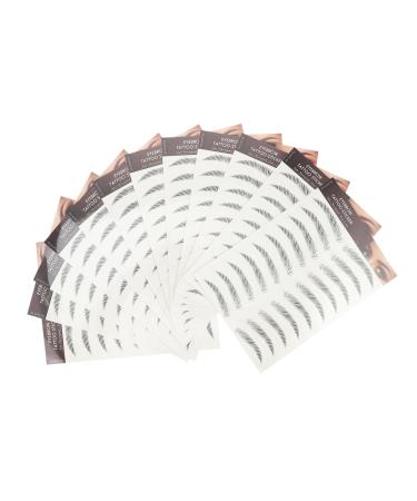 Beavorty 12pcs Eyebrow Stickers Makeup Stickers Makeup Tools Beauty Tools Eyebrow Grooming Shaping Sticker