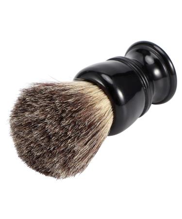 High-Quality Portable Razor Brush | Resin Shaving Brush with Black Grip | Perfect for International Shaving Needs - Buy Online on GoSupps.com