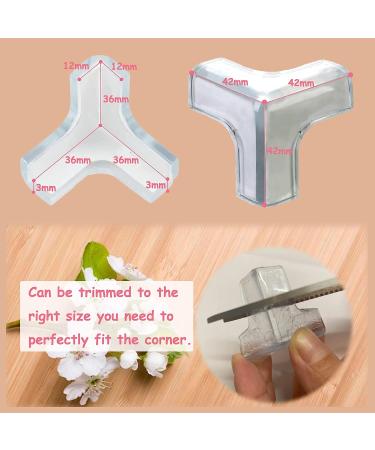 12Pcs Large Silicone Corner Protectors for Baby | T-Shaped Table & Furniture Guards | Strong Adhesive Baby Proofing | 1.7inch Length - Buy Online on GoSupps.com