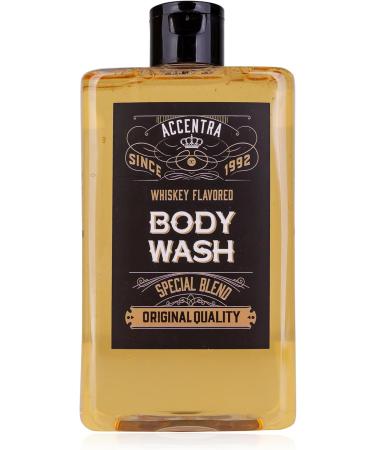 Accentra Shower gel SPECIAL BLEND in bottle incl gift box in whiskey look 400ml fragrance Whiskey refillable blackorange - Buy Online on GoSupps.com