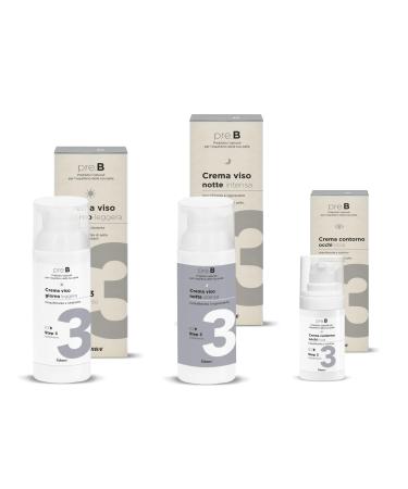 Cotoneve Cotoneve Anti-Aging Hydrating Regenerating Face Protocol: Light Day Cream (50 ml) Intense Night Cream (50 ml) Rich Eye Contour Cream (15 ml) - Sensitive Skin
