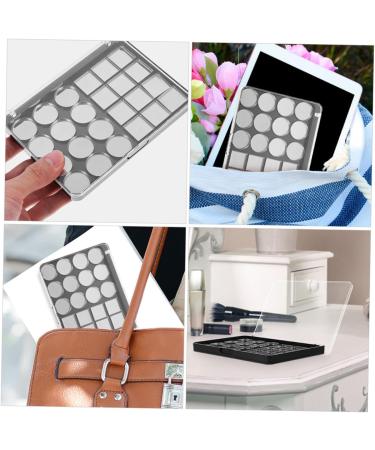 Alipis 2 pi ces Palette de Maquillage Magn tique Vide Support Robuste pour Fards Paupi res Plateau DIY avec Compartiments Rangement pour Ombres Paupi res - Buy Online on GoSupps.com