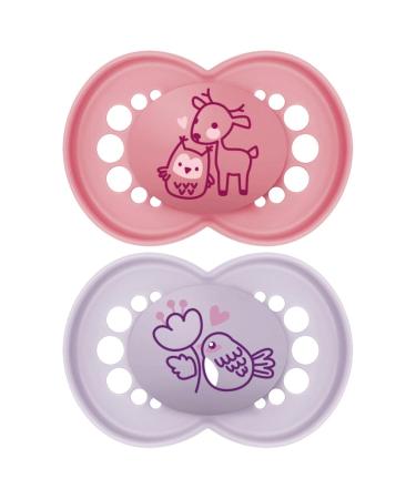 MAM Original Nature Pacifier 6+ Months - 2 Pack Silicone Baby Pacifier with Sterilization & Transport Box - Random Color - Buy Online on GoSupps.com