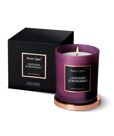 Scented Soy Candles 35 Hours Burn Time Natural Soy Wax Home Fragrance Decor Gift for Women & Men Lavender & Bergamot