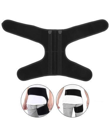ANGGREK Hip Brace - Adjustable Hip Stabilizer for Sciatica Pain Relief & Groin Compression Wrap (Black M) | International Shipping Available - Buy Online on GoSupps.com